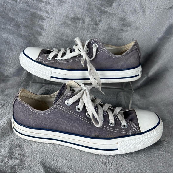 Converse All Star Low Top Sneakers Mens 6 Womens 8 Faded Navy Blue Chuck Taylors - Picture 3 of 13